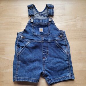 Carhartt Shortalls Overalls Bib Denim Infant size 9 months